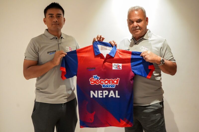 नेपाली राष्ट्रिय क्रिकेट टिमको जर्सी सार्वजनिक